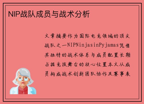 NIP战队成员与战术分析